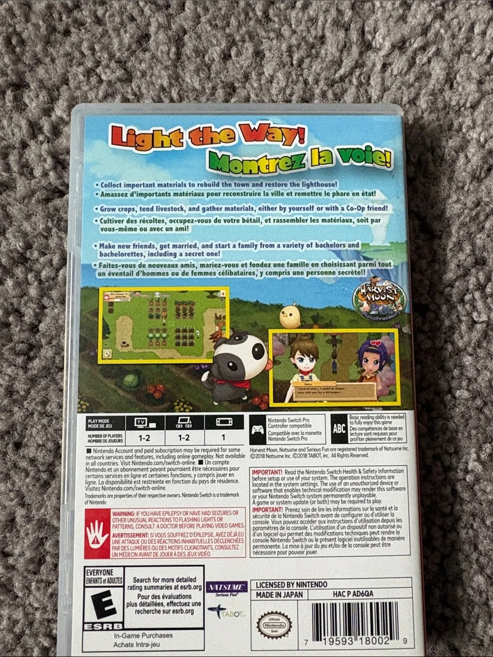Nintendo Switch Harvest Moon Light of Hope